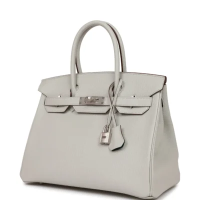 Hermès Special Order (HSS) Birkin 30 Gris Perle Verso Chevre Brushed Palladium Hardware