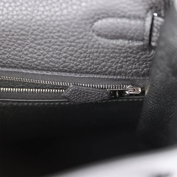 Hermès Kelly Retourne 32cm Black Togo Palladium Hardware