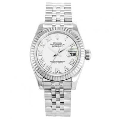 新款 Rolex Datejust 179174: Elegant Combination 白色 表盘 粉色 金属 腕表