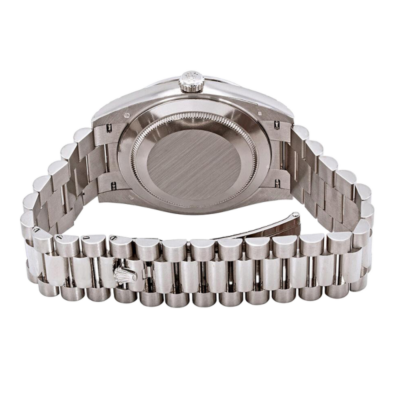 Rolex Day-Date 228349SSP 40MM Silver Stripe Dial Silver-tone Case
