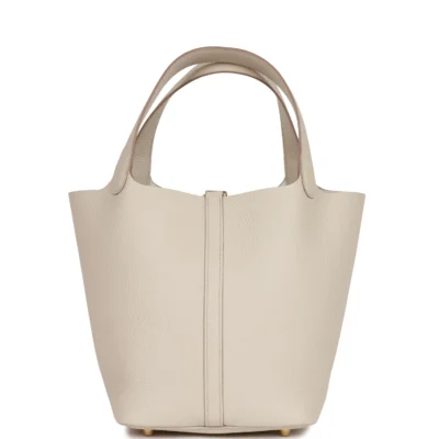 Hermès Picotin Lock 22 Beton Clemence Gold Hardware