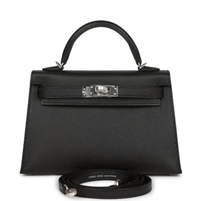 29e97909e2b345620bf9565934be205e Hermès Kelly Sellier 20 Black Epsom Palladium Hardware