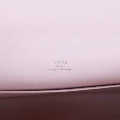 Hermès Kelly Pochette Mauve Pale Swift Palladium Hardware