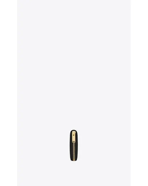 2a2812b81d73ed4acb11a79afdebf308 YSL Cassandre Matelasse Zip Around Wallet in Grain de Poudre Embossed Leather