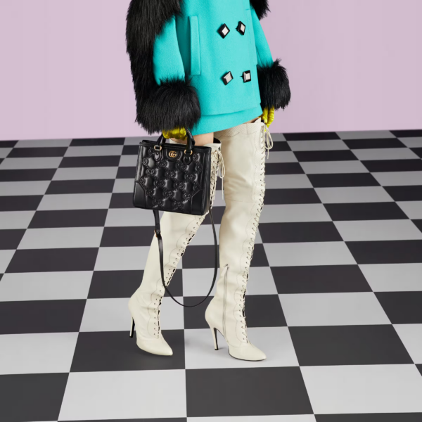 GG matelassé mini top handle bag