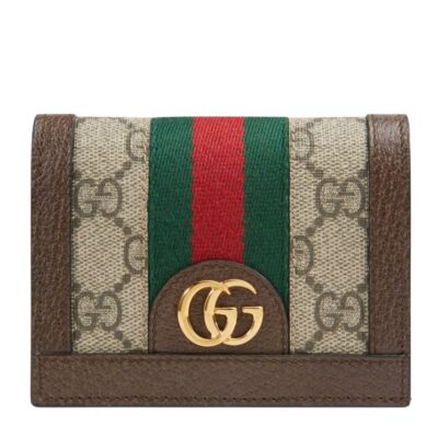 Gucci Ophidia GG card case 523155 Dark Coffee