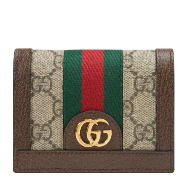 Gucci Ophidia GG card case 523155 Dark Coffee