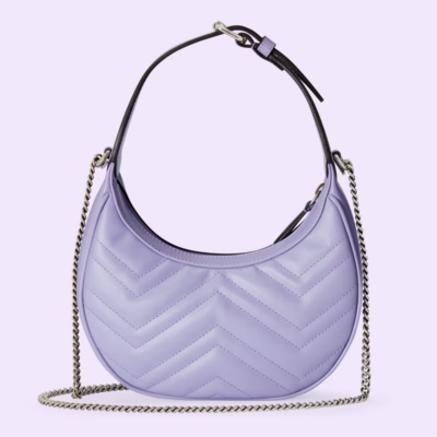 GG Marmont half-moon-shaped mini bag