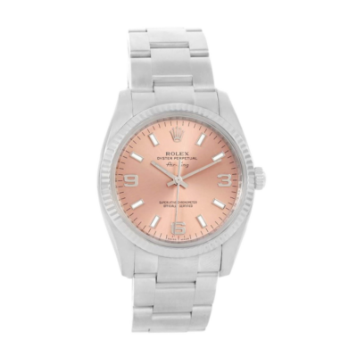 Rolex Air-king 114234PSO 36MM Pink Dial Silver-tone Case