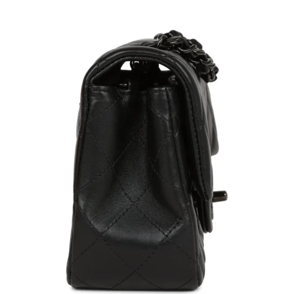 2bc605af6a2fa3cb0af3106e91ec6900 Chanel Mini Rectangular Flap Bag SO Black Lambskin Black Hardware for MR