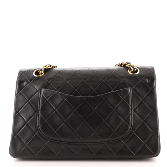 Chanel Vintage Classic Double Flap Bag Quilted Lambskin Medium
