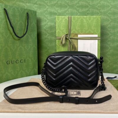 Gucci GG Marmont Mini Shoulder Bag Black