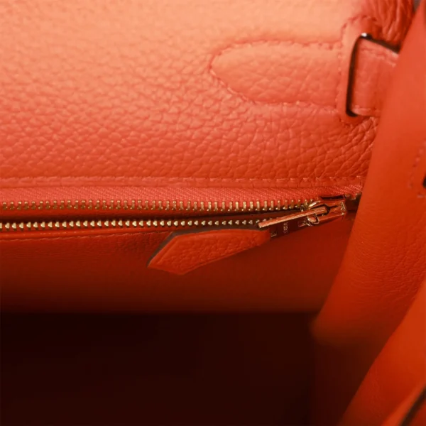 Hermès Kelly Retourne 28 Orange Togo Gold Hardware