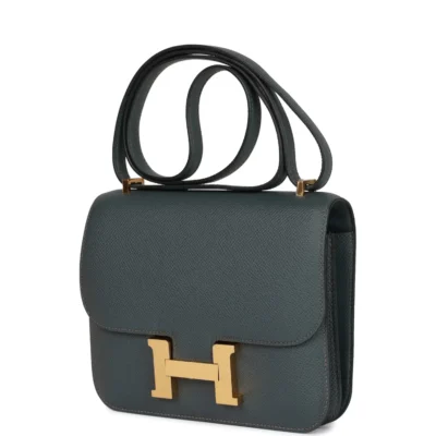 2e69c1216a6577e13fa831c6aa57ab97 Hermès Constance 18 Bleu Orage Epsom Gold Hardware