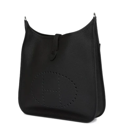 Hermès Evelyne III PM Black Clemence Palladium Hardware