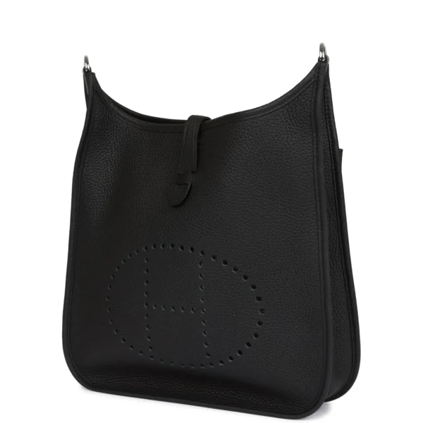 Hermès Evelyne III PM Black Clemence Palladium Hardware