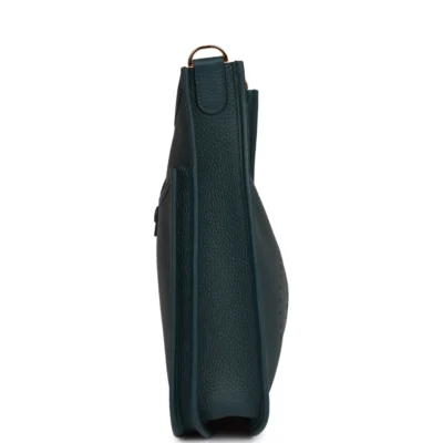Hermès Evelyne PM Vert Cypress Clemence Gold Hardware