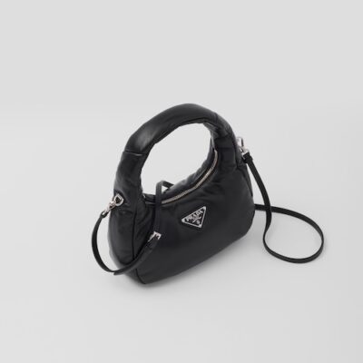 Prada Soft padded nappa leather mini-bag - Black