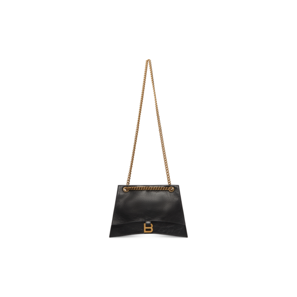 WOMEN'S CRUSH MEDIUM CHAIN BAG IN BLACK