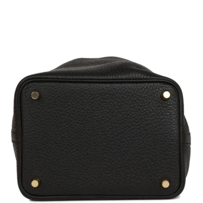 Hermès Picotin Lock 18 Black Clemence Gold Hardware