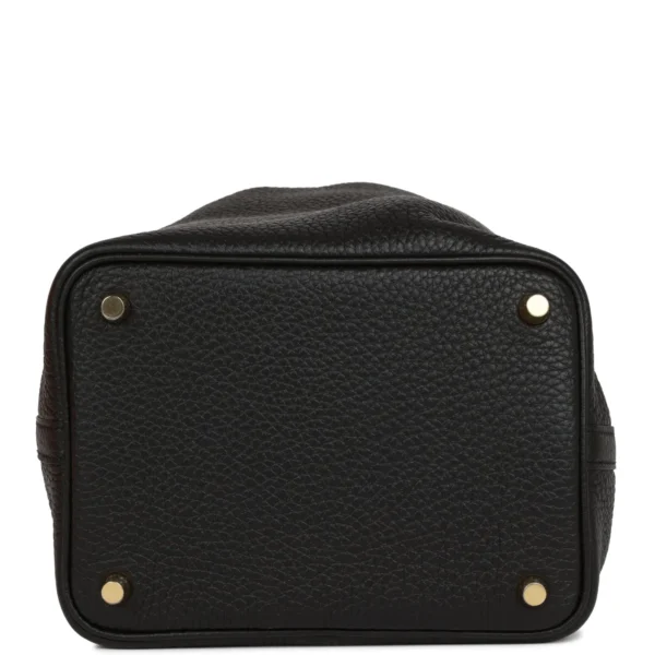 Hermès Picotin Lock 18 Black Clemence Gold Hardware