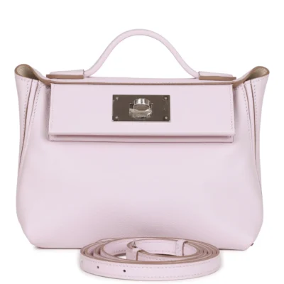 حقيبة صغيرة Hermès 24/24 Mauve Pale Verso Evercolor و سويفت إكسسوارات معدنية بلاديوم