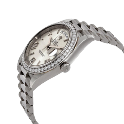 Rolex Day-Date 228349SRP 40MM Silver Dial Silver-tone Case