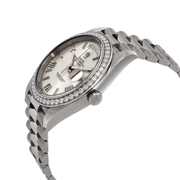 Rolex Day-Date 228349SRP 40MM Silver Dial Silver-tone Case
