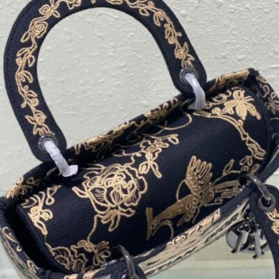 31ffe13f679eb4b02c2c466da88a653c Dior Medium Lady D-Lite Bag Black