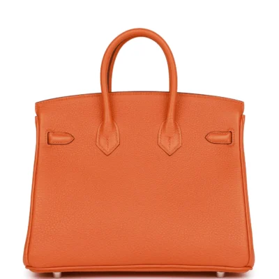 32598e8c0b7bdf0d4d2037ccd865c14b Hermès Birkin 25 Orange Togo Palladium Hardware