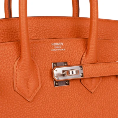 326fd6f60d37dbb5c5124c999faf38d8 Hermès Birkin 25 Orange Togo Palladium Hardware