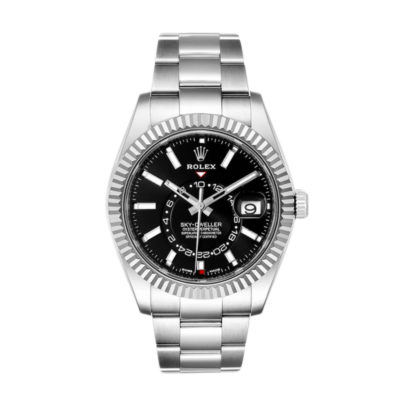 328fdc44b3e99be87d796548265e229a Rolex Sky-dweller m326934-0005 41MM Black Dial Silver-tone Case