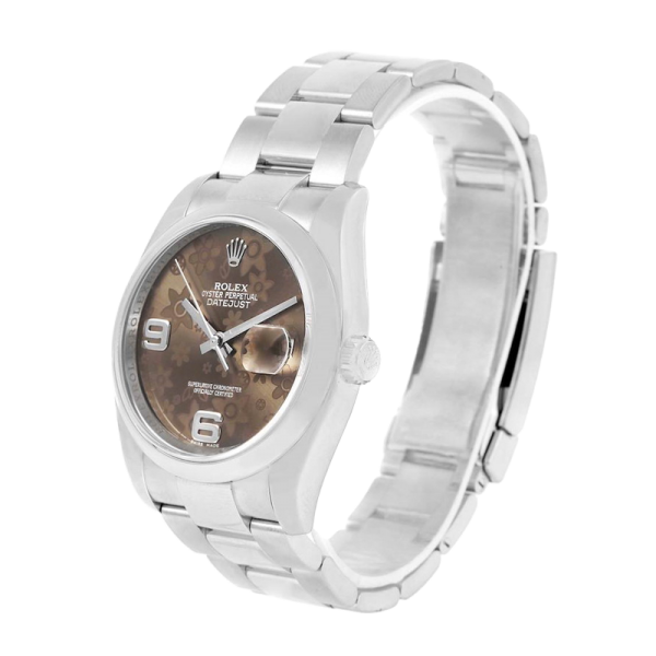 337eeb93547890eb708f8a8b1dd802f7 Rolex Datejust 116200BFAO 36MM Bronze Floral Dial Silver-tone Case