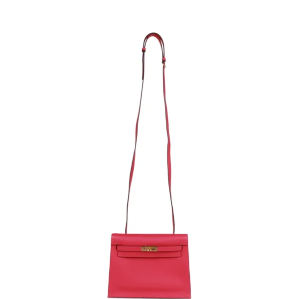 Hermès Kelly Danse Framboise Evercolor Gold Hardware
