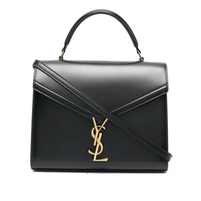 YSL Cassandra Medium Top Handle Bag in Shiny Leather