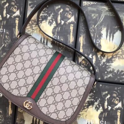 Gucci Ophidia GG small shoulder bag 601044 Dark Coffee