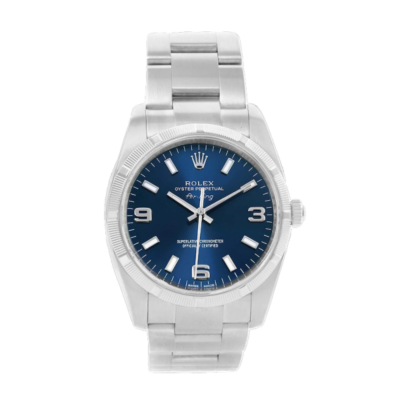 Rolex Air-king 114210BLSO 36MM Blue Dial Silver-tone Case