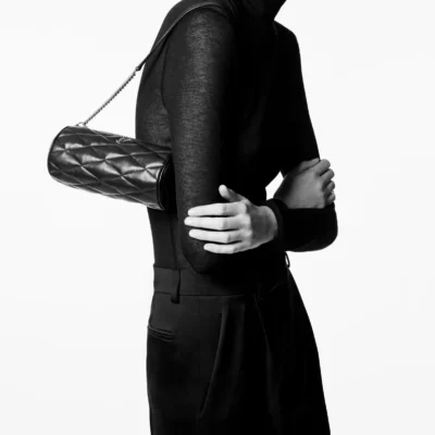 YSL Sade Small Tube Bag in Quilted Lambskin