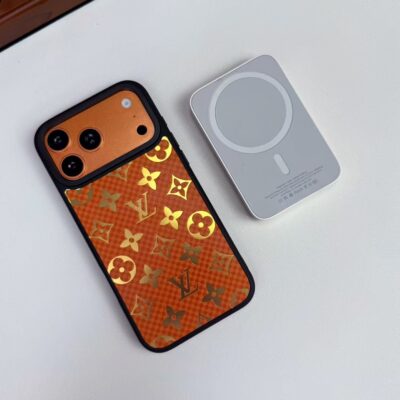 370d0cd7 Luxury Metallic Foil LV Monogram Phone Case for iPhone 12-18 Pro & Pro Max