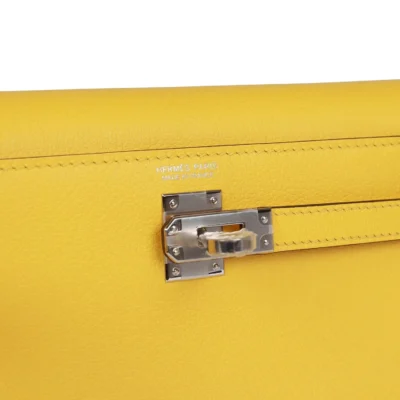 Hermès Kelly Danse Lime Evercolor Palladium Hardware
