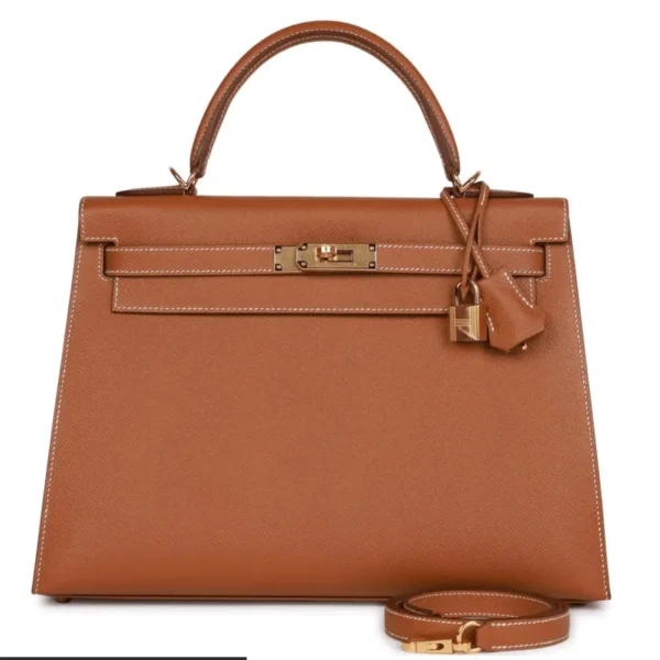 Hermès Kelly Sellier 32 Gold Epsom Gold Hardware