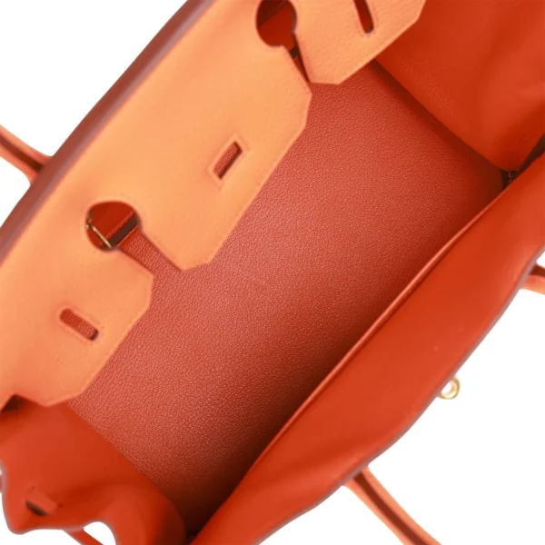 Hermès Birkin 30 Orange Clemence Gold Hardware