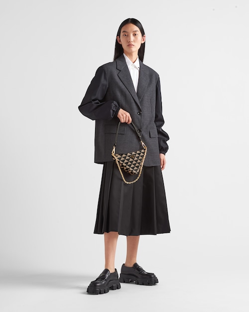 390a512e8263c69682b2a285ac9f356f Prada 刺绣 织物 Black/Beige 迷你包