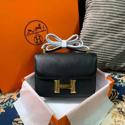 Hermès Constance Bag 18 Black Epsom Gold Hardware