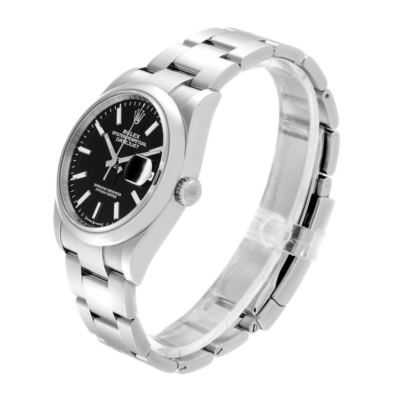劳力士 Datejust m126200-0004 36MM 表盘黑色银色表壳腕表