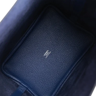Hermès Picotin Lock 18 Bleu Saphir Maurice Palladium Hardware