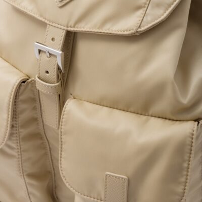 Prada Re-Nylon medium backpack - Desert Beige