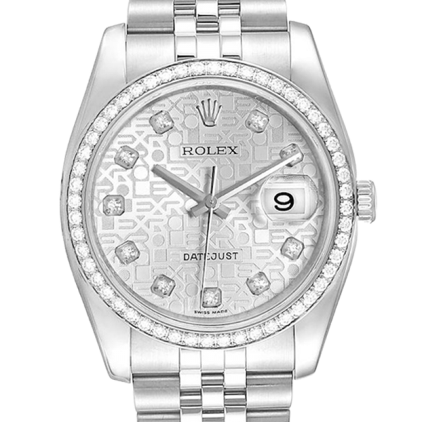 3a66d4fc81779512957b58998214cc30 Rolex Datejust 116244SJDJ 36MM Silver Dial Silver-tone Case