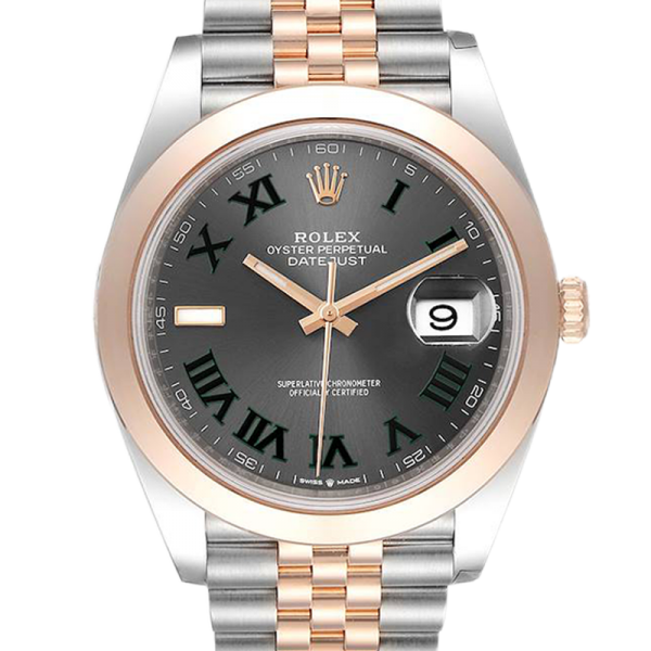 Rolex Datejust m126301-0016 41MM Wimbledon Dial Silver-tone Case