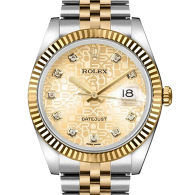 Rolex Datejust 116233CJDJ 36MM Black Dial Silver-tone Case